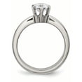 thumbnail image 3 of Primal Steel Titanium Cubic Zirconia Ring, 3 of 11