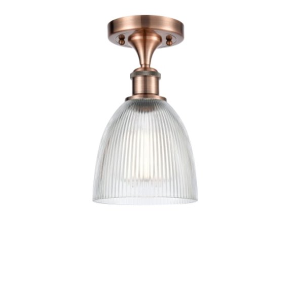 Innovations Lighting 516 Castile Castile 6" Wide Semi-Flush Ceiling Fixture - Copper