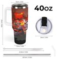 thumbnail image 2 of Taza de viaje para automóvil de gran capacidad Trolls World Tour, taza de café de 40 oz, taza con pajita para automóvil, taza de viaje, taza de vacío, taza de acero inoxidable, 2 of 4