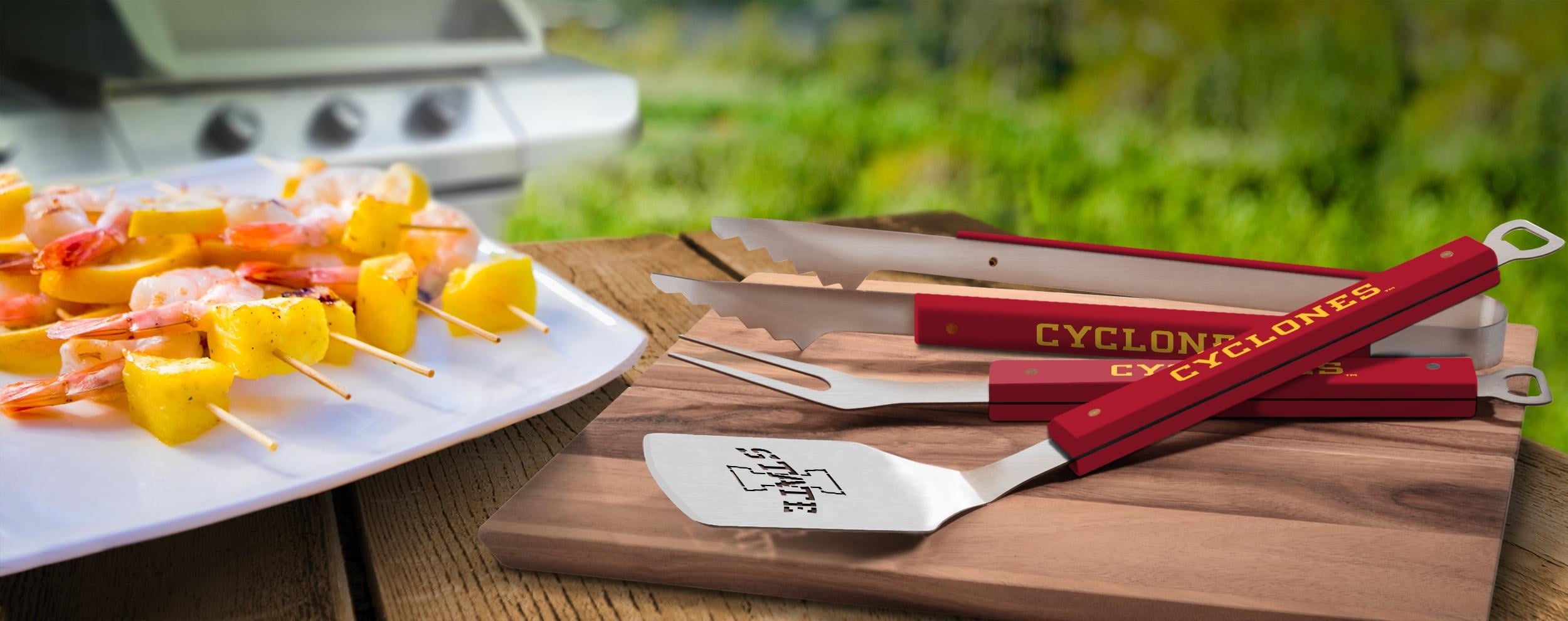 YouTheFan NCAA Iowa State Cyclones Spirit Series 3pc BBQ Set