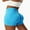 Blue, variant on Sociala Women's Workout Gym Shorts Booty V Cross Yoga Biker Shorts