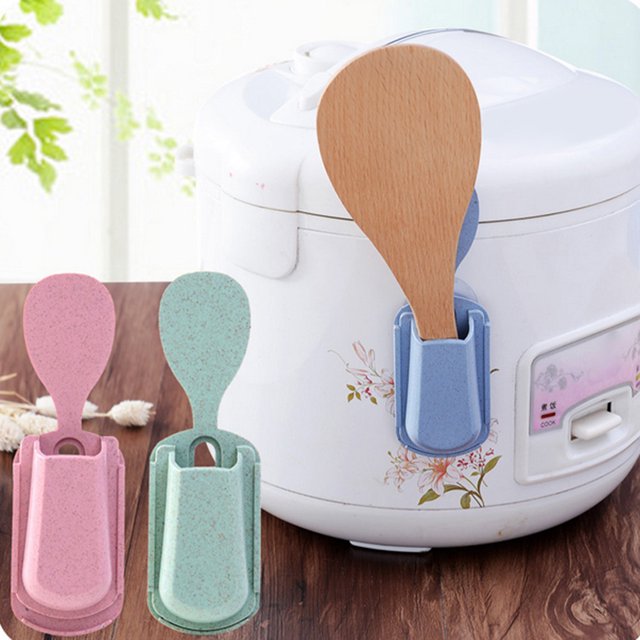 Twowood Hogar Montaje en la pared Cucharada de arroz Scoop Scoop Tenedor Soporte Soporte Horquín Herramienta de cocina doméstica Twowood 92850