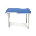 thumbnail image 4 of OFM Adapt Series Small Wave Student Table - 18-26? Height Adjustable Desk , Blue (WAVE-S-SL), 4 of 5