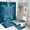 Sea Turtle 1, variant on Sea Turtle Bathroom Decor 4 Piece Set Ocean Themed Shower Curtain with Hooks, Non-Slip Bath Mat, Contour Rug & Toilet Lid Cover, Nautical Coastal Beach Bathroom Accessories (Sea Turtle 4)