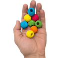 thumbnail image 5 of 2130 Medium Rainbow Chew Beads Pk8 M&M Bird Toys - Colorful Pet Safe Food Dye Colored Wooden Chewable Balls, 5 of 5