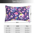 thumbnail image 2 of Yiaed Skull colorful mushroom Print Brushed Microfiber Envelope Pillowcases, Standard,Envelope Closure Pillow Cases(No pillow core)-14"x20", 2 of 6