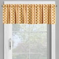 thumbnail image 4 of Ambesonne Retro Valance & Curtain, Wavy Pattern Half Moon, 55"x24", Orange Yellow Dust, 4 of 6