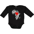 thumbnail image 3 of Inktastic Black History Month Ink Print African Heart Boys or Girls Long Sleeve Baby Bodysuit, 3 of 5