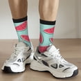 thumbnail image 6 of KLL Watermelon Print Cool Socks Men's Women's Crew Socks Funny Crazy Novelty Stockings, 6 of 6