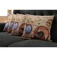 thumbnail image 2 of Ambesonne Tea Party Throw Pillow Cover 4 Pack, Herbal Pot Rustic, 16", Multicolor, 2 of 6