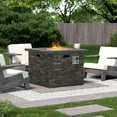 thumbnail image 6 of 35" Propane Gas Fire Pit Table, 50000 BTU Square Steel Fire Pit for Outside Patio Deck Garden Courtyard, 6 of 7