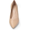 thumbnail image 2 of Dream Pairs Las mujeres de alta Chunky cerrado del dedo del pie Tacones puntiagudos del partido de la boda elegante deslizamiento en los zapatos de las bombas SDPU2229W Dream Pairs SDPU2229W, 2 of 6