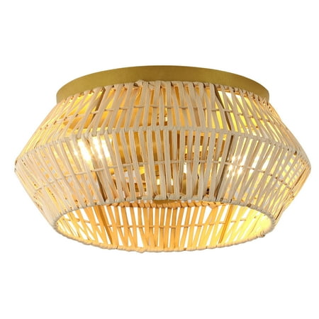 

MIDUO Rattan Pendant Light Fixture Ceiling Lamp Fixture For Porch Patio Hallway