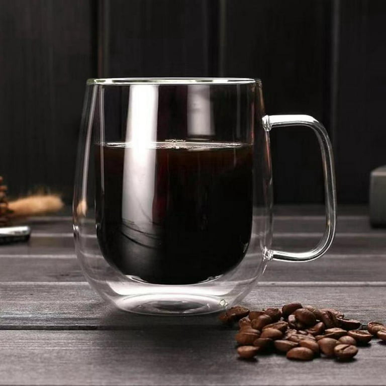Double Glass Coffee Mugs for Milk Cappuccino Tea Latte Espresso Hot Drinks  Wine Insulation Clear Glass Coffee Cup Drinkware