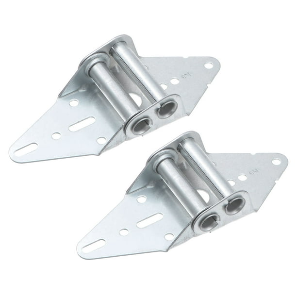 2 Paquetes de Bisagra para Puerta de Garaje #2, Acero de 14 Calibres con Acabado Galvanizado, Bisagra de Reemplazo para Puerta de Garaje