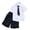 Navy, variant on Cotton Two Piece School Uniform Set for Boys And Girls Summer Short Sleeve Button Shirt Shorts Set With Necktie British Preppy Class Outfit Photos Recital