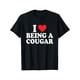thumbnail image 1 of I Love Being A Cougar I Heart Being A Cougar T-Shirt, 1 of 7