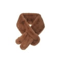 thumbnail image 1 of Allegra K Women's Fluffy Faux Fur Collar Scarf Rabbit Ears Plush Neck Wrap, 1 of 7
