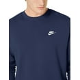thumbnail image 2 of Nike Sportswear Club Fleece Men's Crew Color: Midnight Navy/White Size: 2XL, 2 of 4