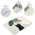 thumbnail image 4 of Yayeee Dish Drying Mat for Kitchen Counter Ultra Absorbent Easy Clean Pad 18x16", Black Cat Umbrella, 4 of 7