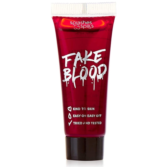 Sangre falsa realista - Pintura facial y corporal - Disfraz de fantasía y maquillaje de vestir con salpicaduras y derrames - ¡Fórmula nueva y mejorada! (10ml)