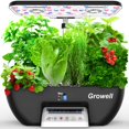 thumbnail image 1 of Kit de hidroponía Growell de 17 pods con tanque de agua de 10 L y luz LED, 1 of 8