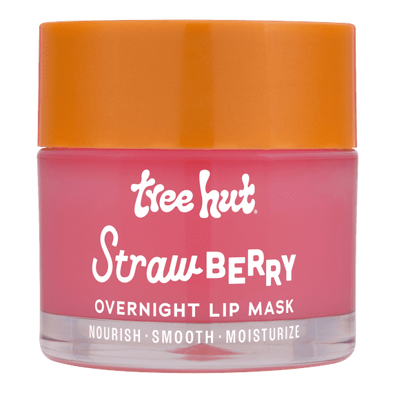 Tree Hut Strawberry Hydrating Overnight Lip Mask, 0.6 oz