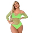 thumbnail image 1 of sous-Vêtements pour Femmes Manches Longues Justaucorps en Résille, 1 of 9