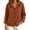 Brown, variant on Tqcoqu Womens Button Front Corduroy Jacket, Solid Lapel Collar Long Sleeve Open Shirt Coat with Pockets, 2026 Fall Trendy Clothes