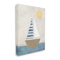 thumbnail image 3 of Stupell Industries Geometric Sailboat Striped Ocean Water Graphic Art Gallery Wrapped Canvas Print Wall Art, Design by Katie Doucette, 3 of 7