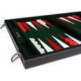 thumbnail image 5 of 15-inch Leatherette Backgammon Set - Inlaid Velvet Field - Black/Green, 5 of 12