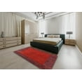 thumbnail image 4 of Ahgly Company Indoor Rectangle Contemporary Red Abstract Area Rugs, 5' x 7', 4 of 6