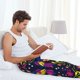 thumbnail image 5 of Fotbe Colorful Mexican Pantalones de Pijama para Hombre, Pantalones de Dormir, Pantalones de Casa con Cintura Ajustable y Bolsillos-X-Large, 5 of 6