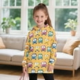 thumbnail image 3 of Psesaysky Girls Sweatshirt Long Sleeve Hoodie Dress Pullover Sweater Oversized School Bus Print Clothes Kids Outfits Tops with Pocket for 7-8 Years, 3 of 7