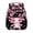 Black Cherry Blossom Axolotl, variant on Purple Galaxy Cat Backpack for Kindergarten Girls Lightweight Cute School Bookbag with Side Pocket for Water Bottle Easy-Clean Kids School Bag for Preschool Children