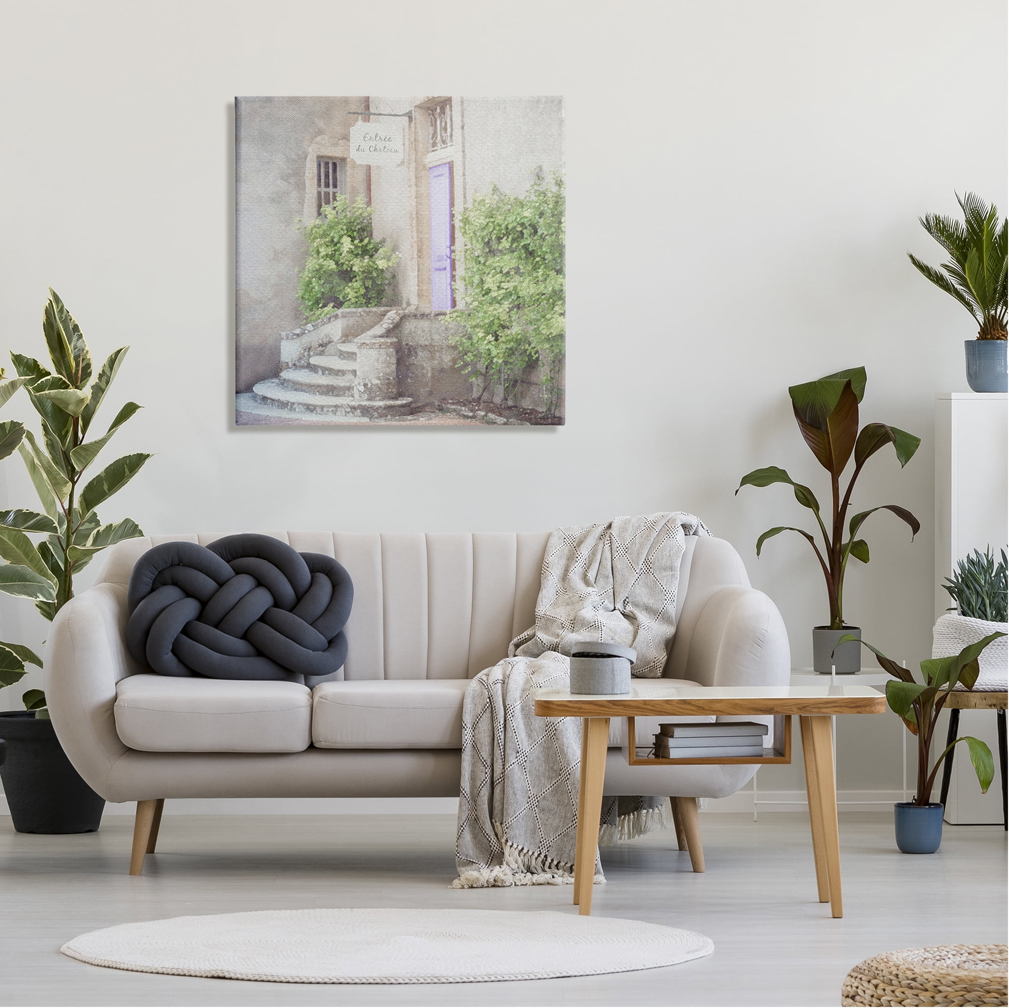 Stupell Industries French Shop View Travel & Places Painting Gallery Wrapped Canvas Print Wall Art, 30 x 30