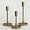 Antique Brass, variant on Rustic Cast Iron Taper Candle Holder - Set of 3 Vintage Candle Stands, Candlestick Holders for Wedding, Dining, Party Décor (Black)