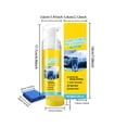 thumbnail image 3 of Car Interior Cleaning Set Multi-Purpose Foam Leather Care 100ml - Restores Gloss, Protects Upholstery, Easy Application with Sponge & Towel, 3 of 9