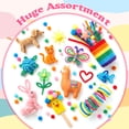 thumbnail image 6 of 3000PCS Arts and Crafts Supplies for Kids DIY Craft Kits Art Supplies Materials Kids Crafts Set with Pipe Cleaners Craft Box Preschool Homeschool Toys Gift for Boys and Girls Age(Pink), 6 of 11