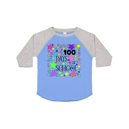 

Inktastic 100 Days of School Pastel Stars Gift Toddler Boy or Toddler Girl T-Shirt