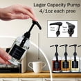 thumbnail image 3 of Dispensador de sirope de café Euiaey Glass con bomba de 500 ml, color negro, 3 of 6