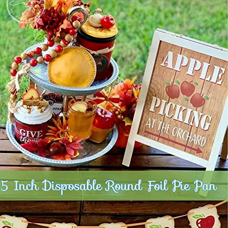 5 Inch Disposable Round Foil Pie Pan Aluminum Foil Baking Pie Tins Oven Safe Cake Pan for Baking Cooking Storage or Reheating Walmart