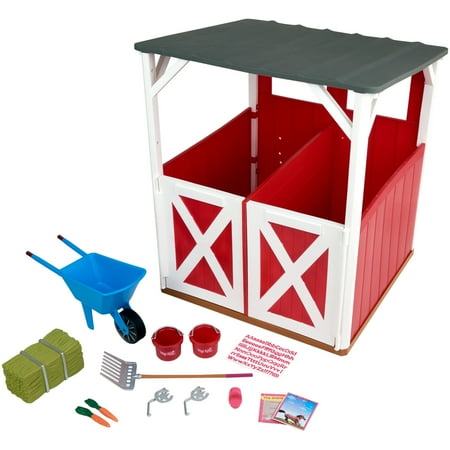 My Life As 2-Stall Stable Play Set, Multiple Accessories, Designed for Ages 3 and Up