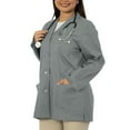 thumbnail image 5 of Panda Uniform by HeedFit Women’s 32" Colored Lab Coat – Custom Fit Medical Lab Coat, Multi-Color XXS Grey, 5 of 8