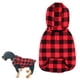 thumbnail image 1 of Ropa con capucha para mascotas Otoño e Invierno ropa para perros de tartán sombrero extraíble suéter para mascotas, 1 of 5