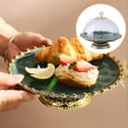thumbnail image 3 of pitrice European Style Ceramic Cake Stand Fruit Rack Serving Tray for Snack Green, 3 of 9
