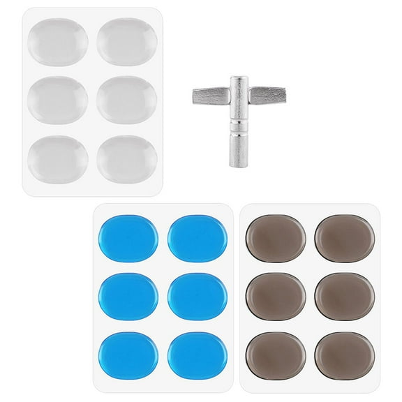 Drum Dampening Gel Pads Percussion Accessories for Acoustic Battery Damper Drums Tone Control Moon Silica