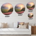 thumbnail image 4 of Designart "Paradise by the Seaside III" Modern Landscape Beach Metal Round Art Living Room, 4 of 5