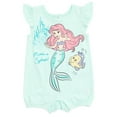 thumbnail image 4 of Disney Princess Ariel Infant Baby Girls 2 Pack Rompers Newborn to Infant, 4 of 5