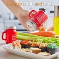 thumbnail image 3 of SUGARMOM Red Salt and Pepper Shakers Set  4 oz Cute Modern Glass Christmas Red Shaker Sets with Stainless Steel Lids  Red Kitchen Decor and Accessories for Home Restaurants Weddings, 3 of 6